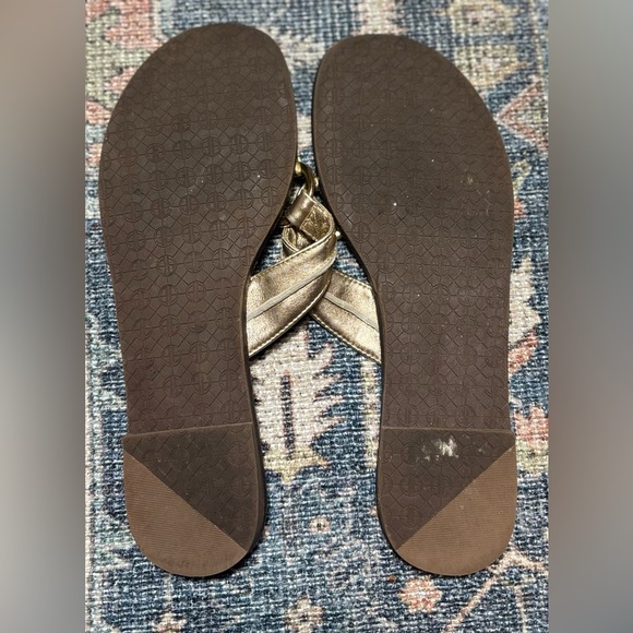 Lilly Pulitzer Gold McKim Sandals – Size 8.5 - Picture 4 of 4